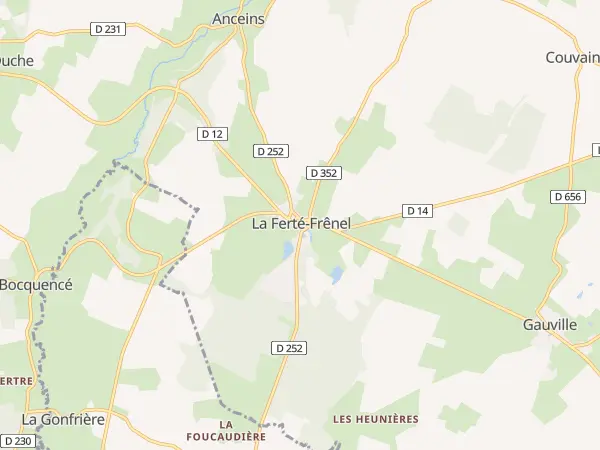 Plan de La Ferté-en-Ouche