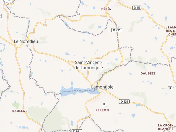 Plan de Saint-Vincent-de-Lamontjoie