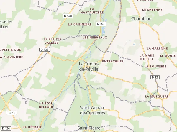 Plan de La Trinité-de-Réville