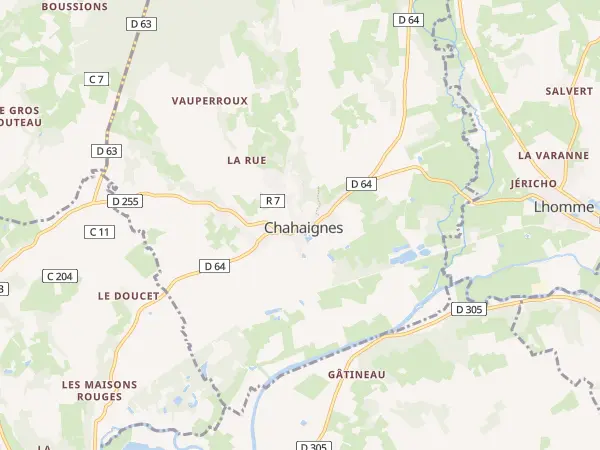 Plan de Chahaignes