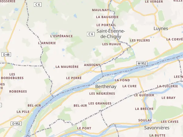 Plan de Saint-Étienne-de-Chigny