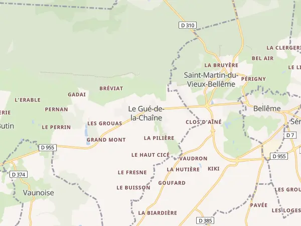 Plan de Belforêt-en-Perche