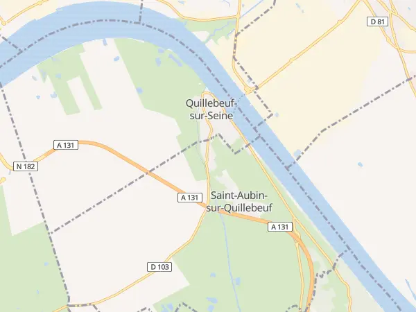 Plan de Saint-Aubin-sur-Quillebeuf