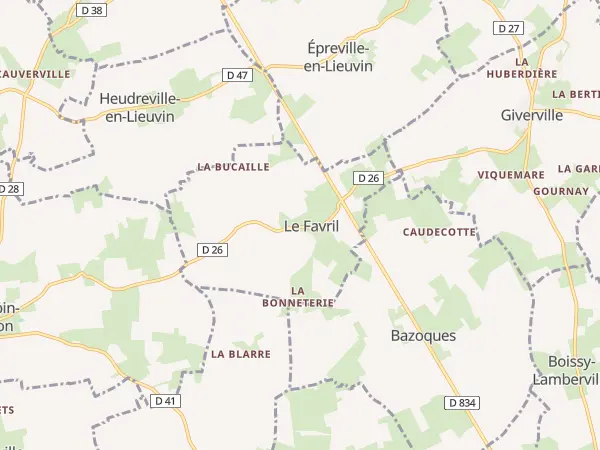 Plan du Favril