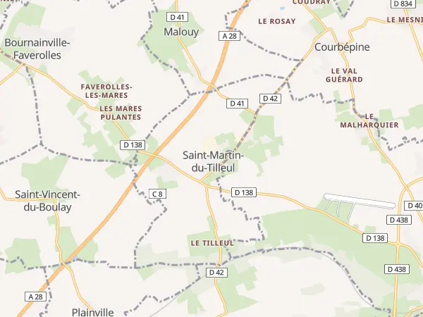 Plan de Saint-Martin-du-Tilleul