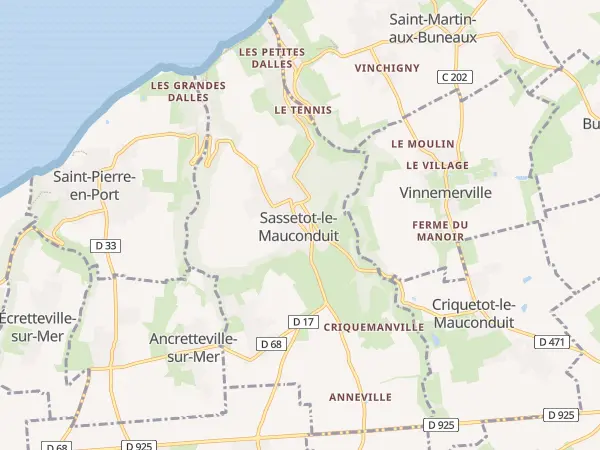 Plan de Sassetot-le-Mauconduit