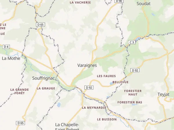 Plan de Varaignes