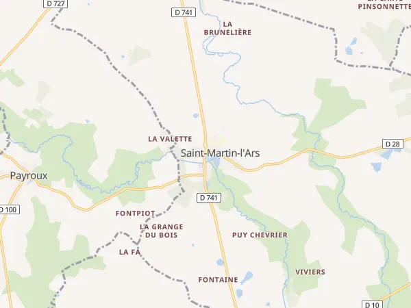 Plan de Saint-Martin-l’Ars