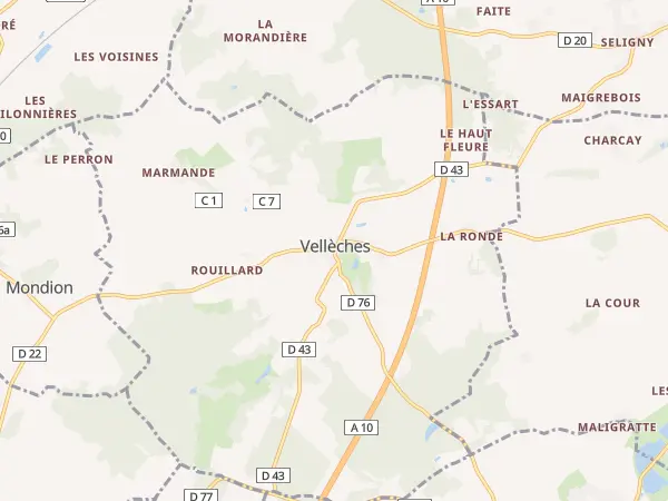 Plan de Vellèches
