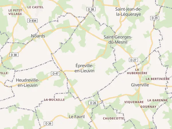 Plan de Épreville-en-Lieuvin