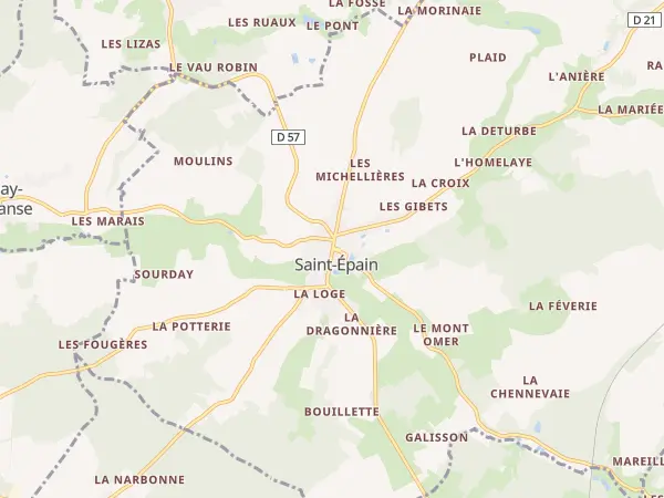Plan de Saint-Épain