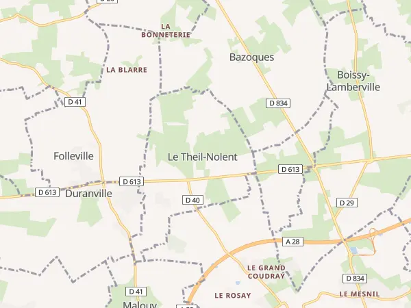 Plan du Theil-Nolent
