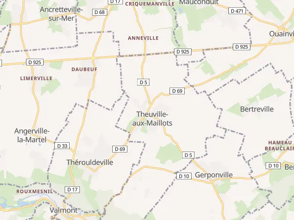 Plan de Theuville-aux-Maillots