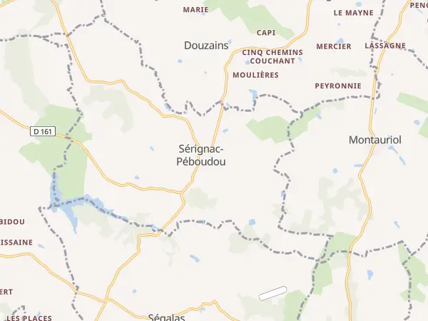 Plan de Sérignac-Péboudou