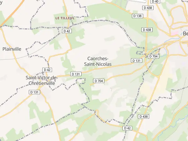 Plan de Caorches-Saint-Nicolas