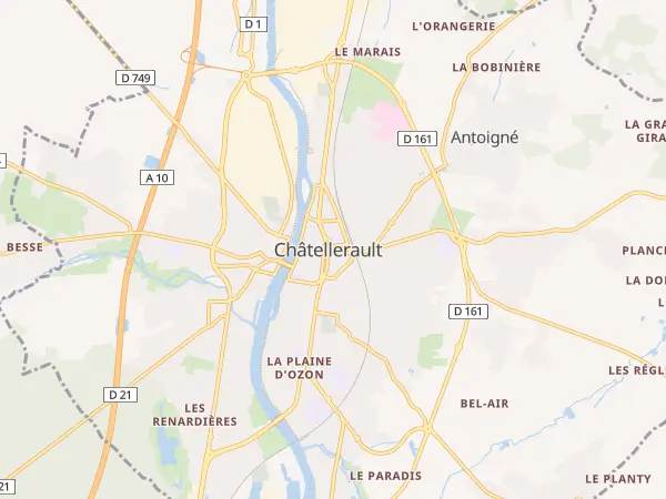Plan de Châtellerault