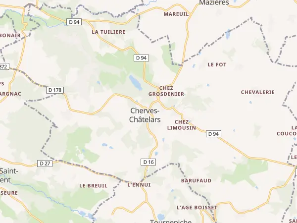 Plan de Cherves-Châtelars