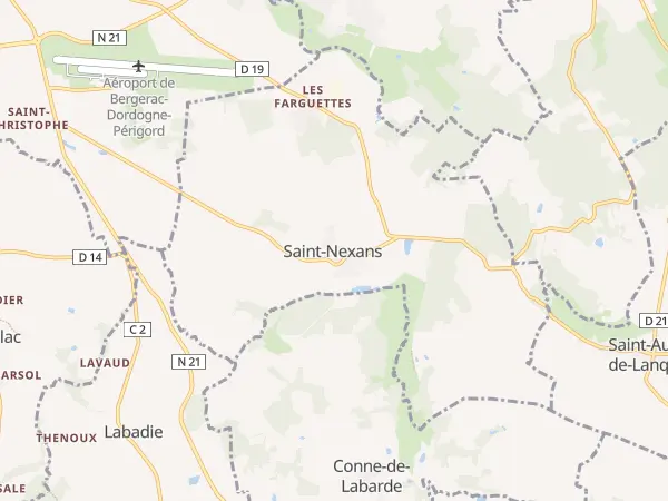 Plan de Saint-Nexans
