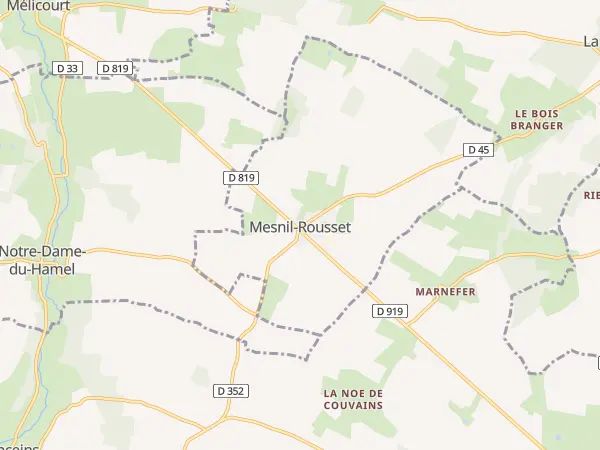 Plan de Mesnil-Rousset