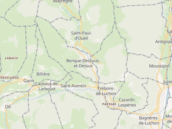 Plan de Benque-Dessous-et-Dessus