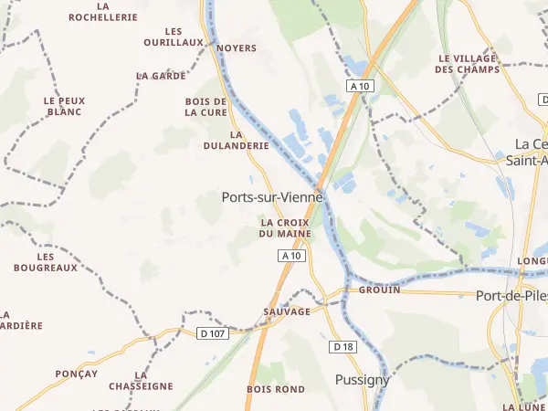 Plan de Ports-sur-Vienne