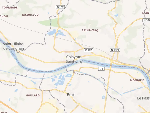 Plan de Colayrac-Saint-Cirq