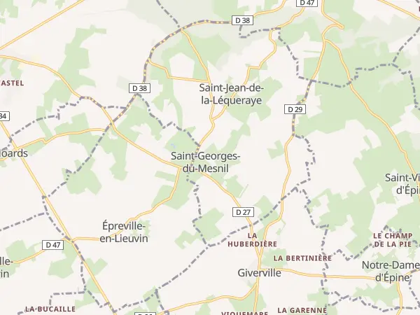 Plan du Mesnil-Saint-Jean