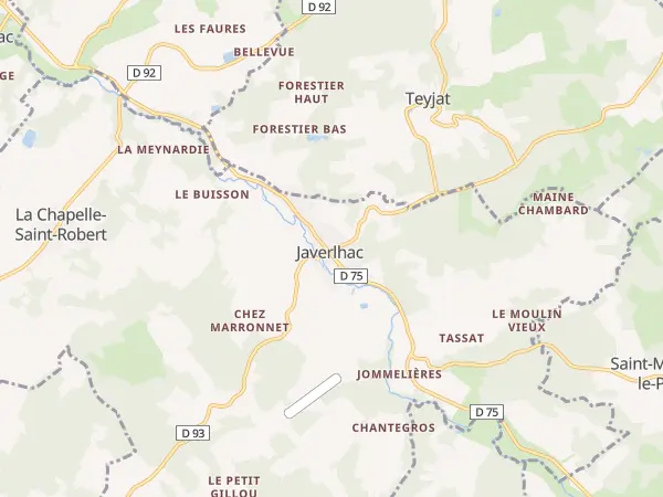 Plan de Javerlhac-et-la-Chapelle-Saint-Robert
