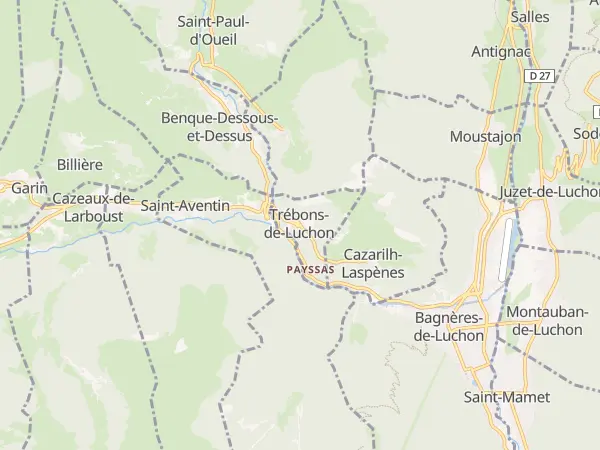 Plan de Trébons-de-Luchon