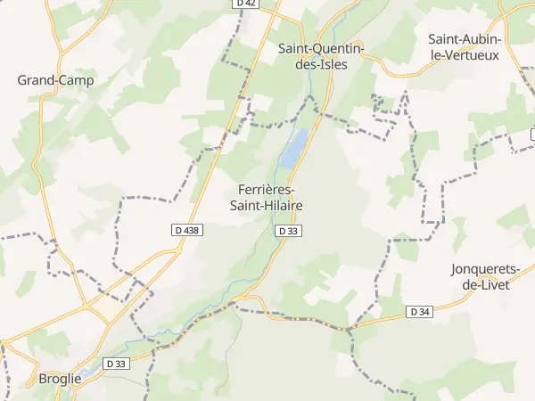 Plan de Ferrières-Saint-Hilaire