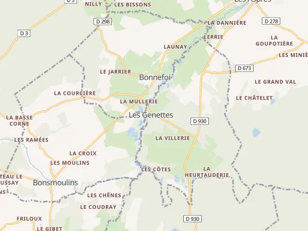 Plan des Genettes