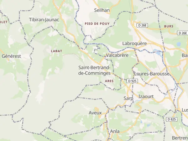 Plan de Saint-Bertrand-de-Comminges