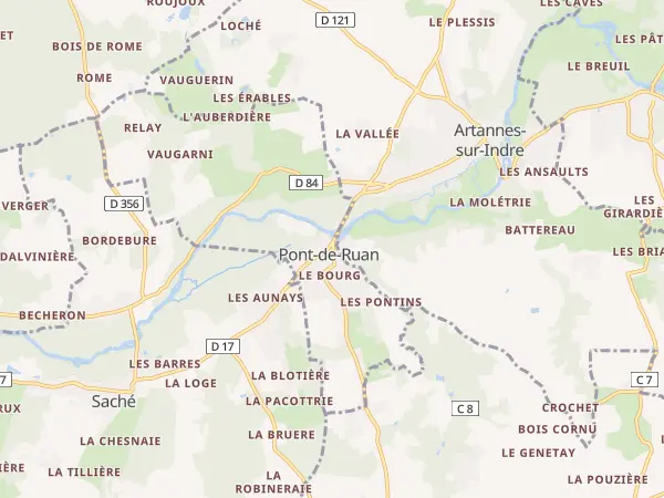 Plan de Pont-de-Ruan