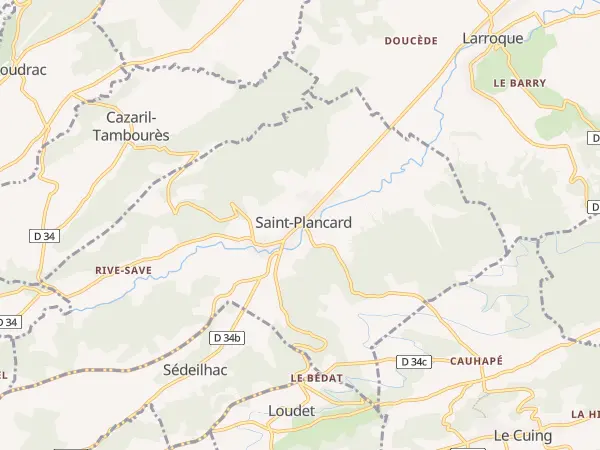 Plan de Saint-Plancard