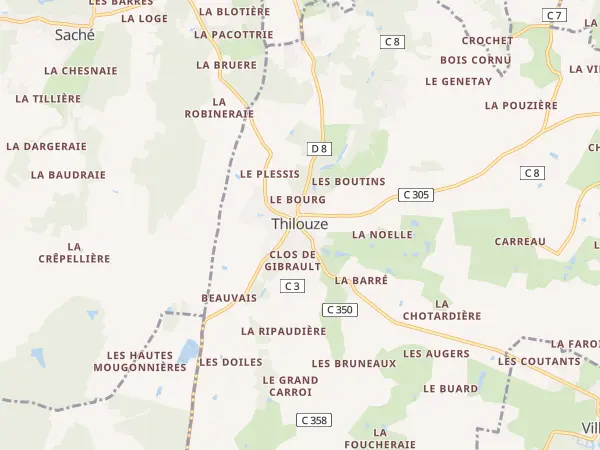 Plan de Thilouze