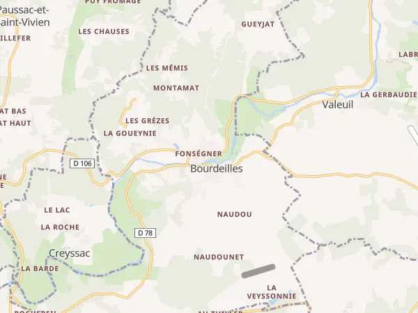Plan de Bourdeilles