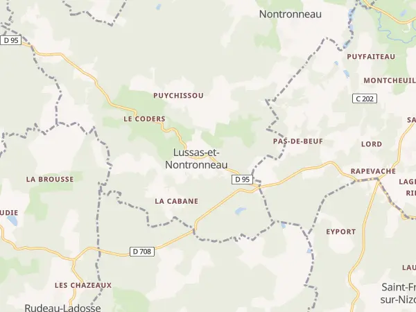 Plan de Lussas-et-Nontronneau