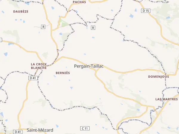 Plan de Pergain-Taillac