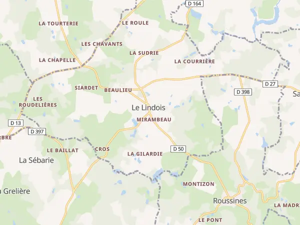 Plan du Lindois