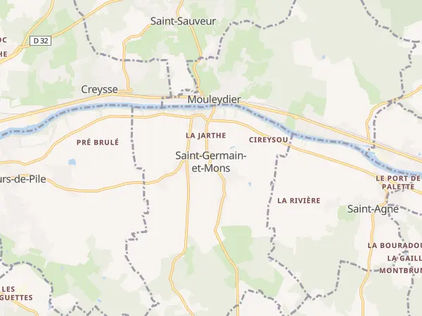 Plan de Saint-Germain-et-Mons