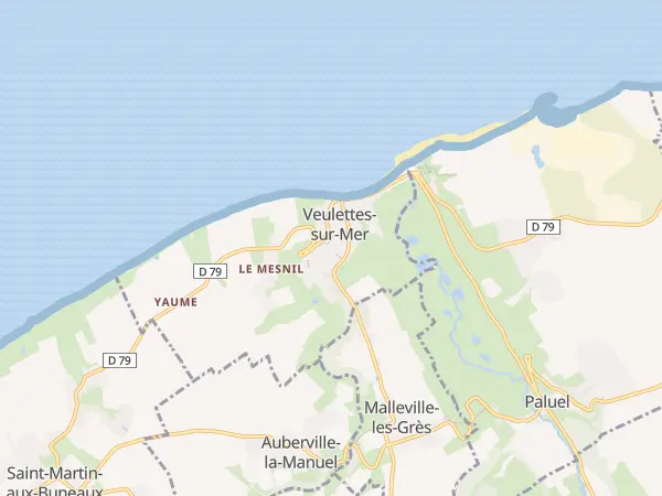 Plan de Veulettes-sur-Mer