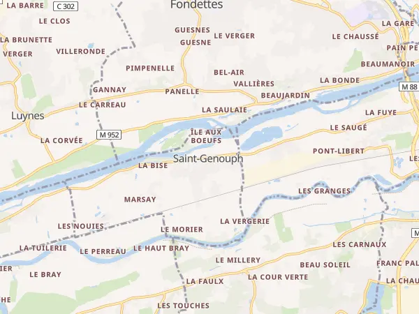 Plan de Saint-Genouph
