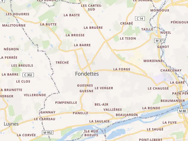Plan de Fondettes