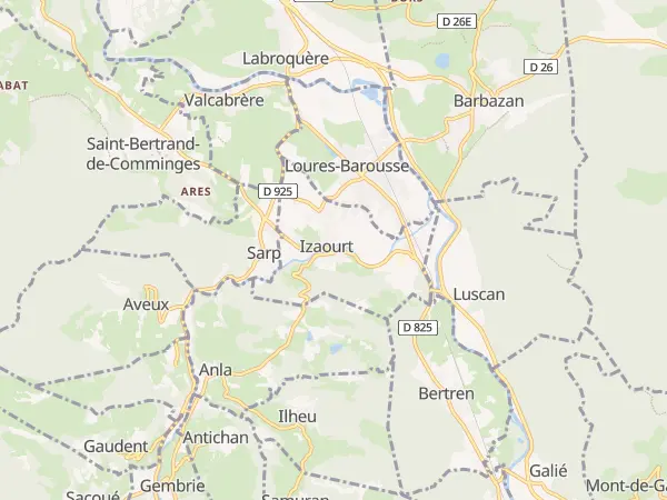 Plan de Izaourt