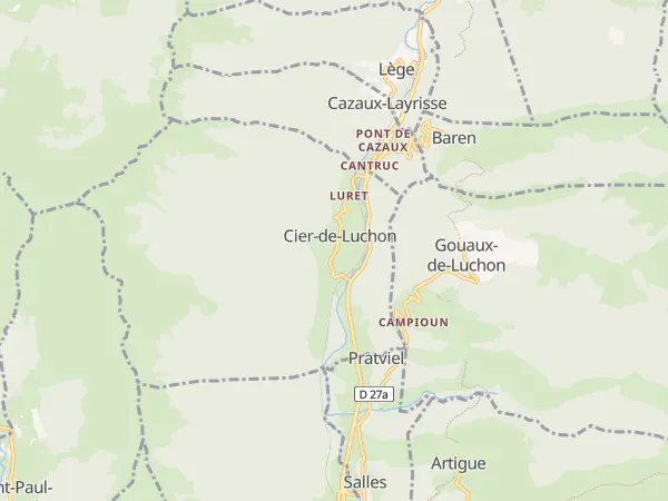 Plan de Cier-de-Luchon