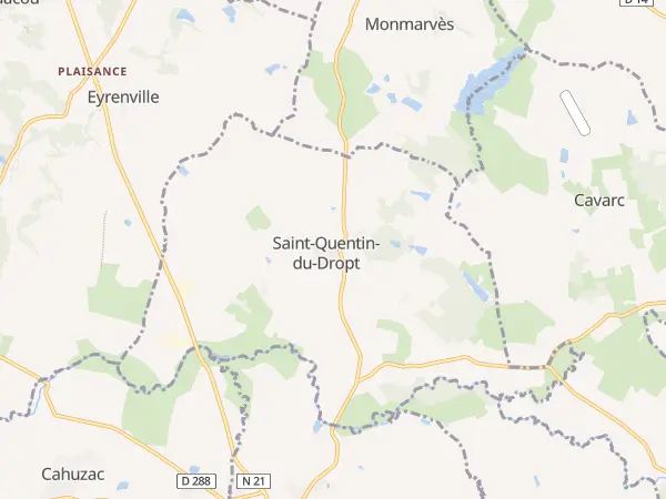 Plan de Saint-Quentin-du-Dropt
