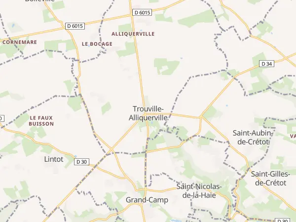 Plan de Trouville-Alliquerville
