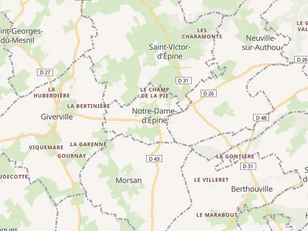 Plan de Notre-Dame-d’Épine