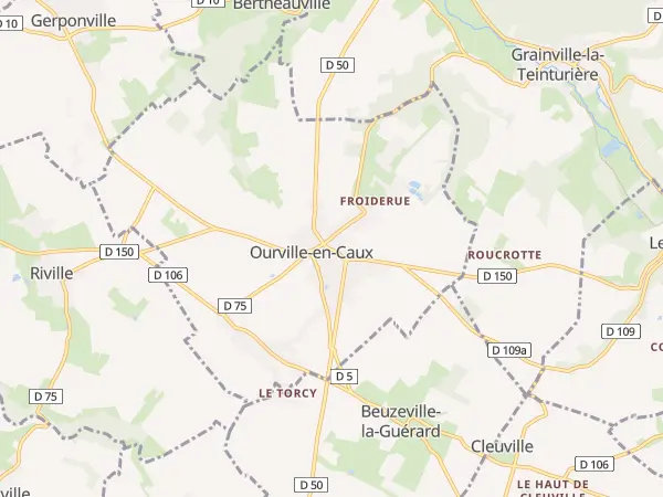 Plan de Ourville-en-Caux