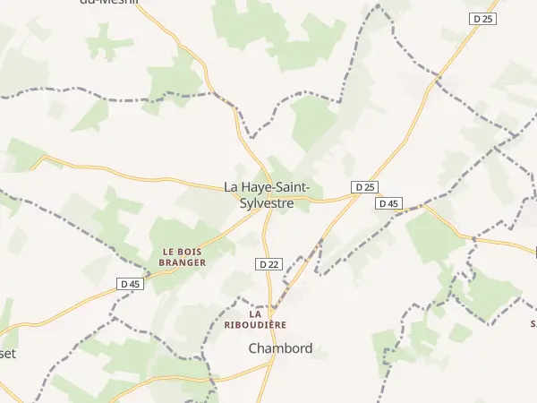 Plan de La Haye-Saint-Sylvestre